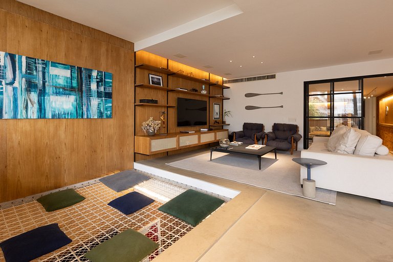 Leblon | Cobertura 750m² Beira Mar, Piscina, Sauna