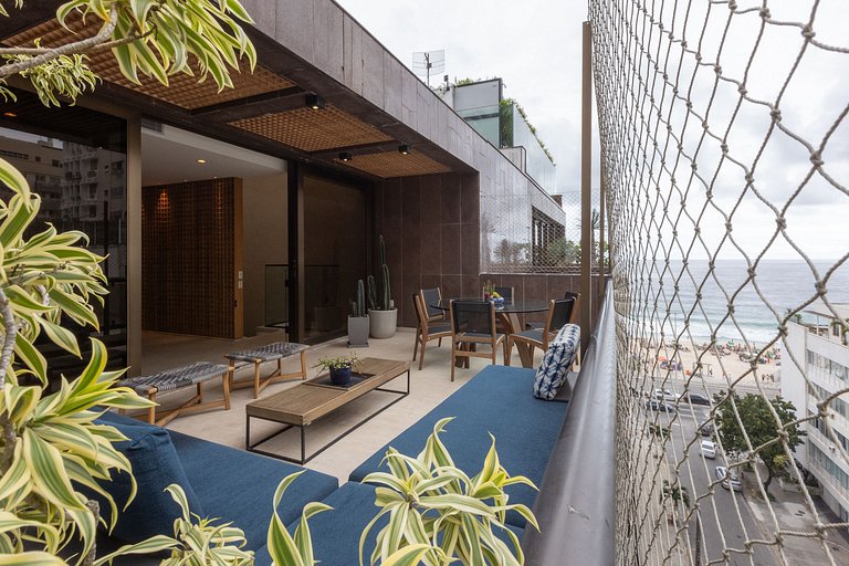 Leblon | Cobertura 750m² Beira Mar, Piscina, Sauna