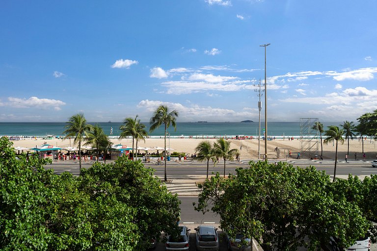 Copacaba - Av. Atlântica | Vista panorâmica para o mar