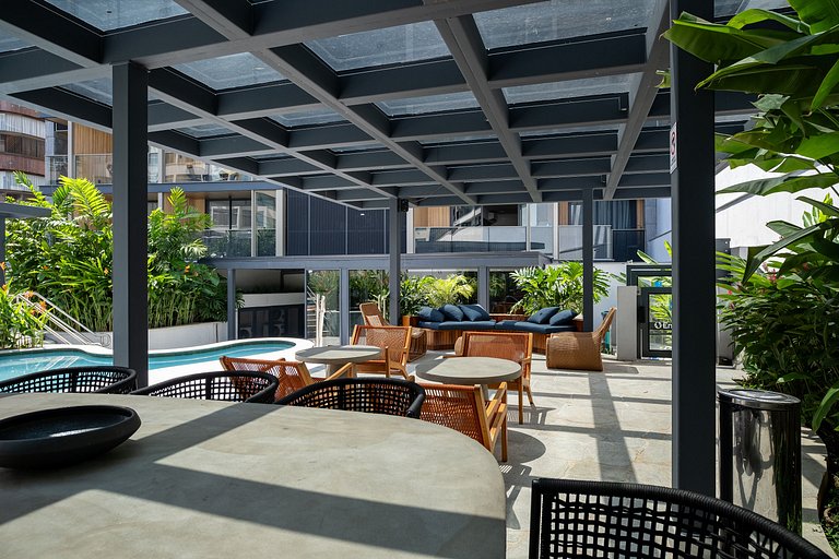 Leblon | Loft novo com piscina e academia