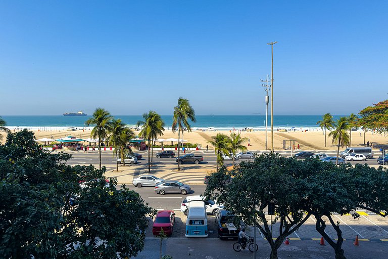 Copacabana - Av. Atlântica | Vista panorâmica para o mar