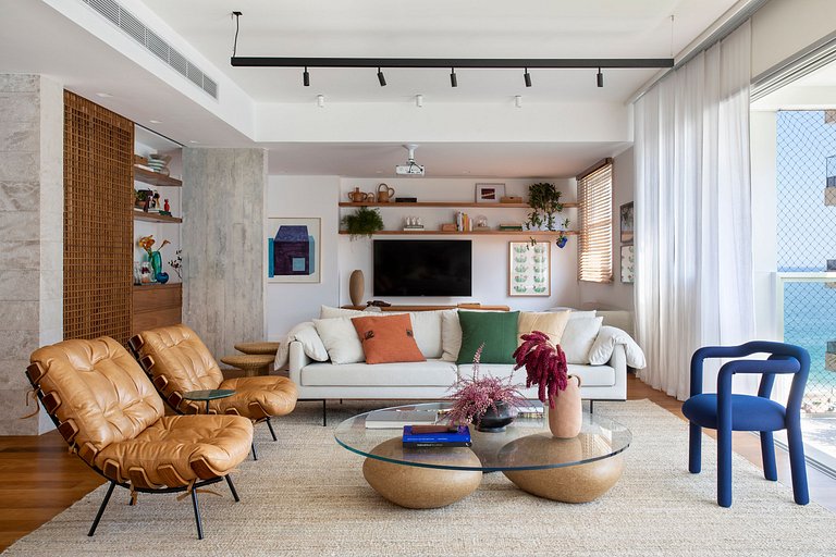 Leblon | 3qts c/ Vista Mar e Decoração Impecável