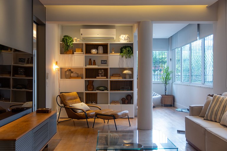 Leblon | 3qts, 1min da Praia, Recém Reformado