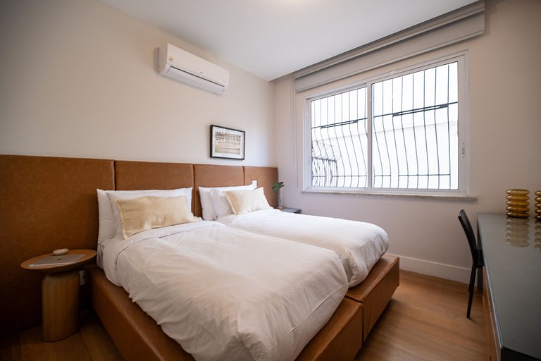 Leblon | 3qts, 1min da Praia, Recém Reformado