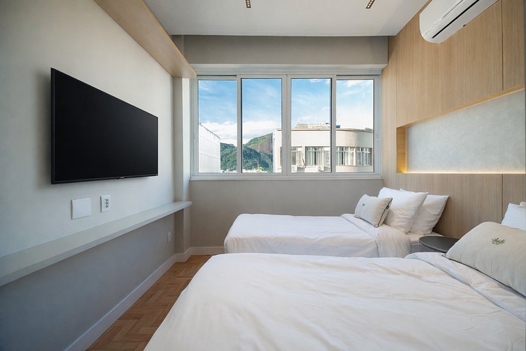 Ipanema | Quarto e sala perto da Praia