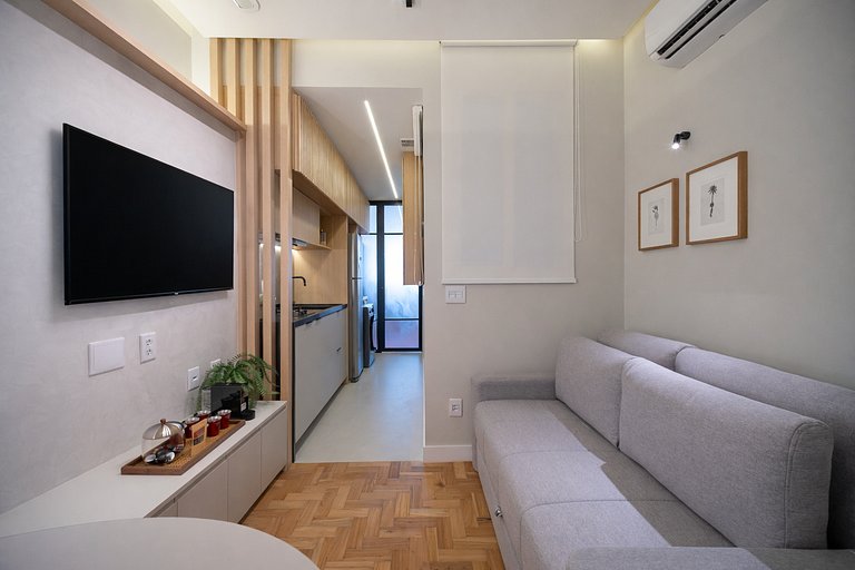 Ipanema | Quarto e sala perto da Praia