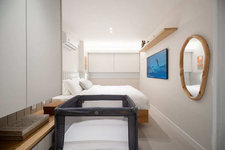 Leblon | 3 hab, 105m² reformado, 200m del mar