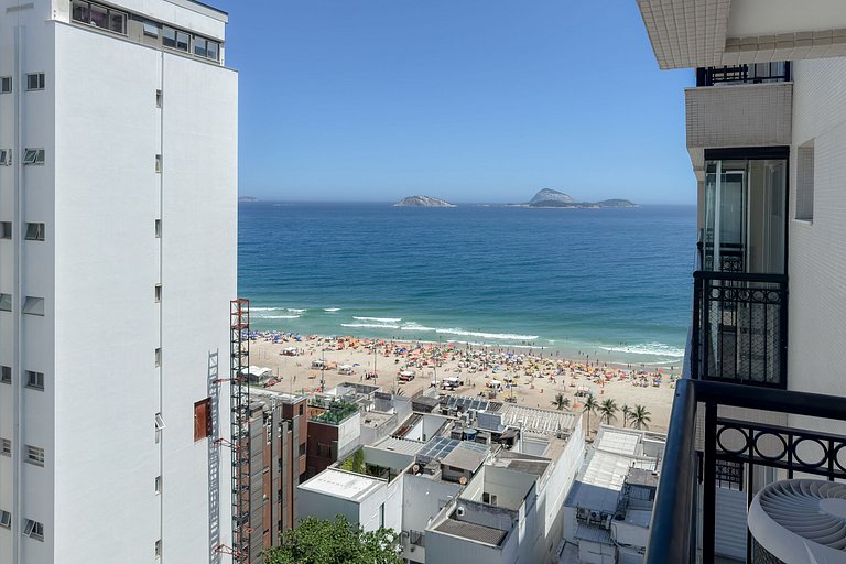 Ipanema | 2 suítes · vista mar · 1min da Praia