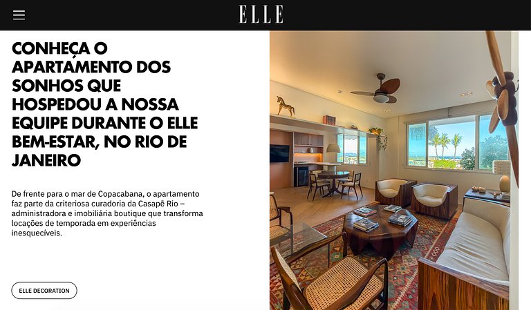 Copacabana | 5 Suites, Frente al Mar, Renovado