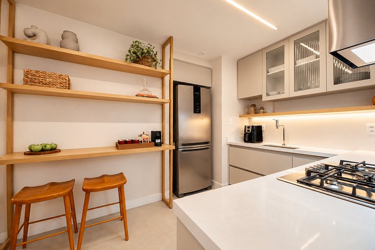 Leblon | 3 hab, 105m² reformado, 200m del mar