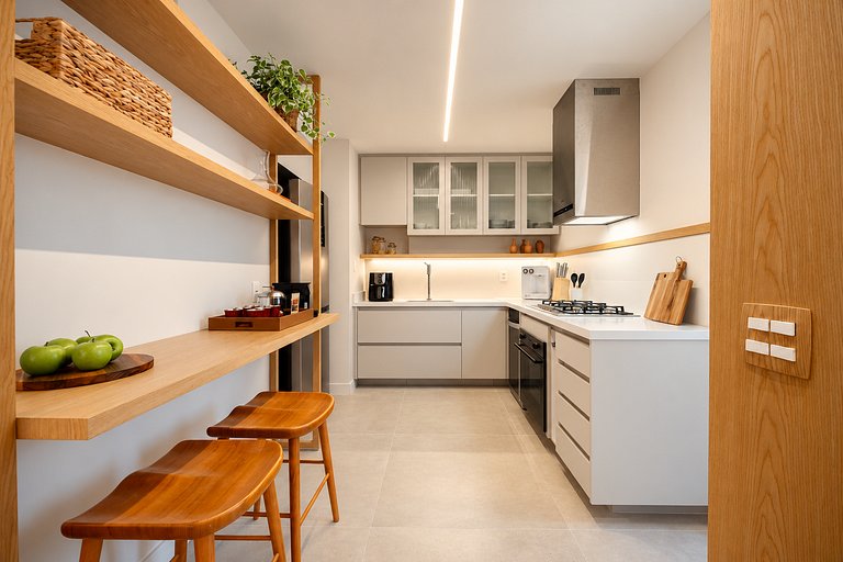 Leblon | 3 hab, 105m² reformado, 200m del mar